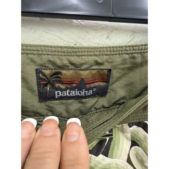 VTG Patagonia Pataloha Womens Kokawe Pant Green Swirl Print Size 6 - Picture 4 of 10